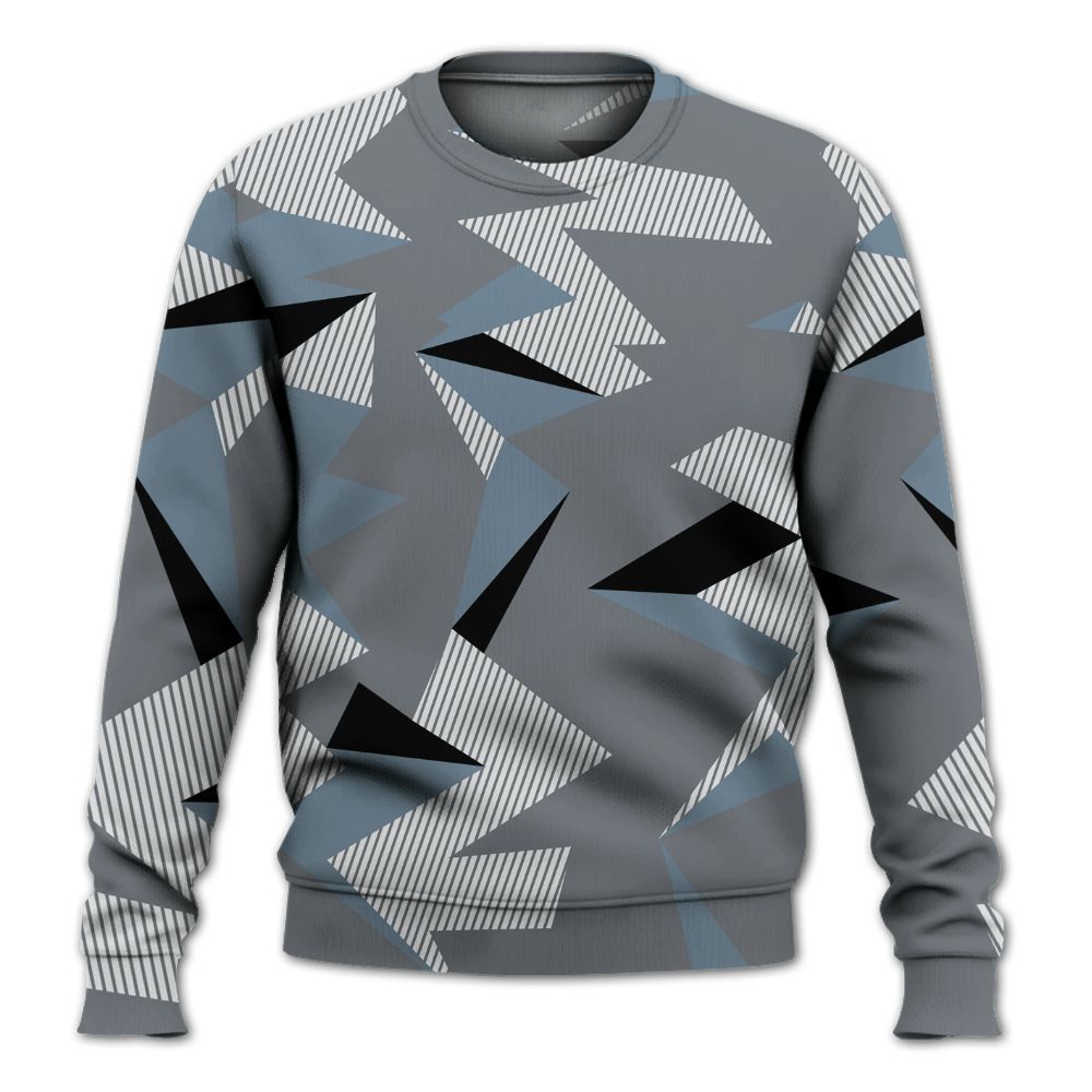 Sweatshirt To Match Air Max DN Silver Bullet - Geometric Camouflage Pattern All Over Print