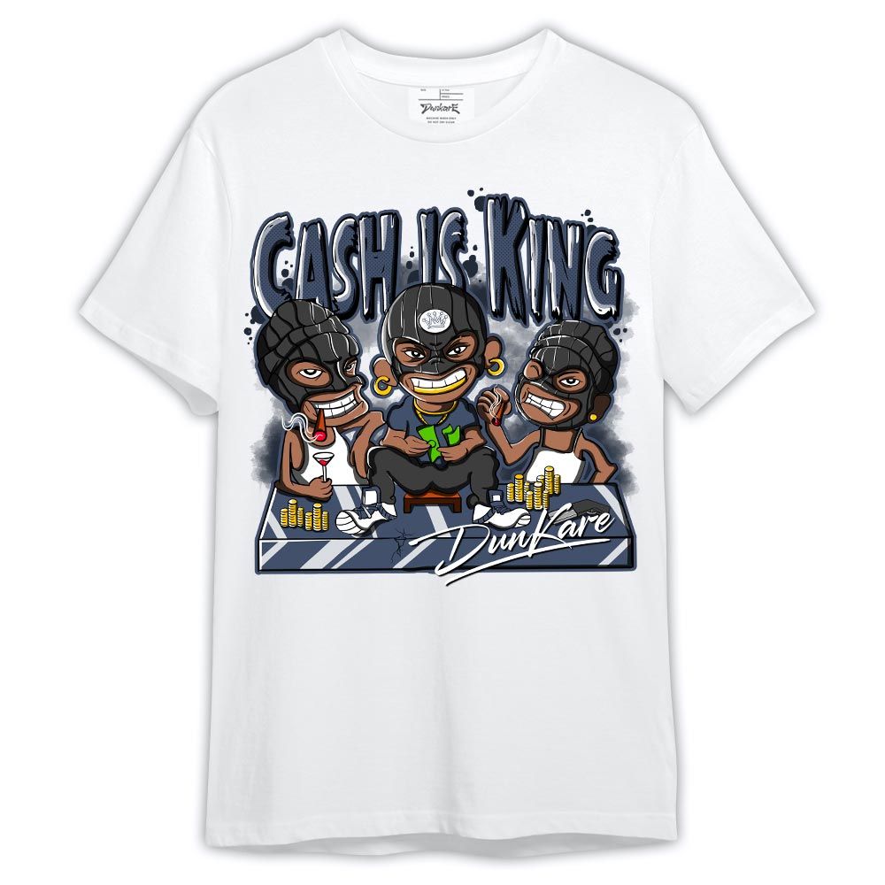 Shirt To Match Low Diffused Blue 11s - Cash Is King Robber Gang Shirt Outfit 1005 LGH