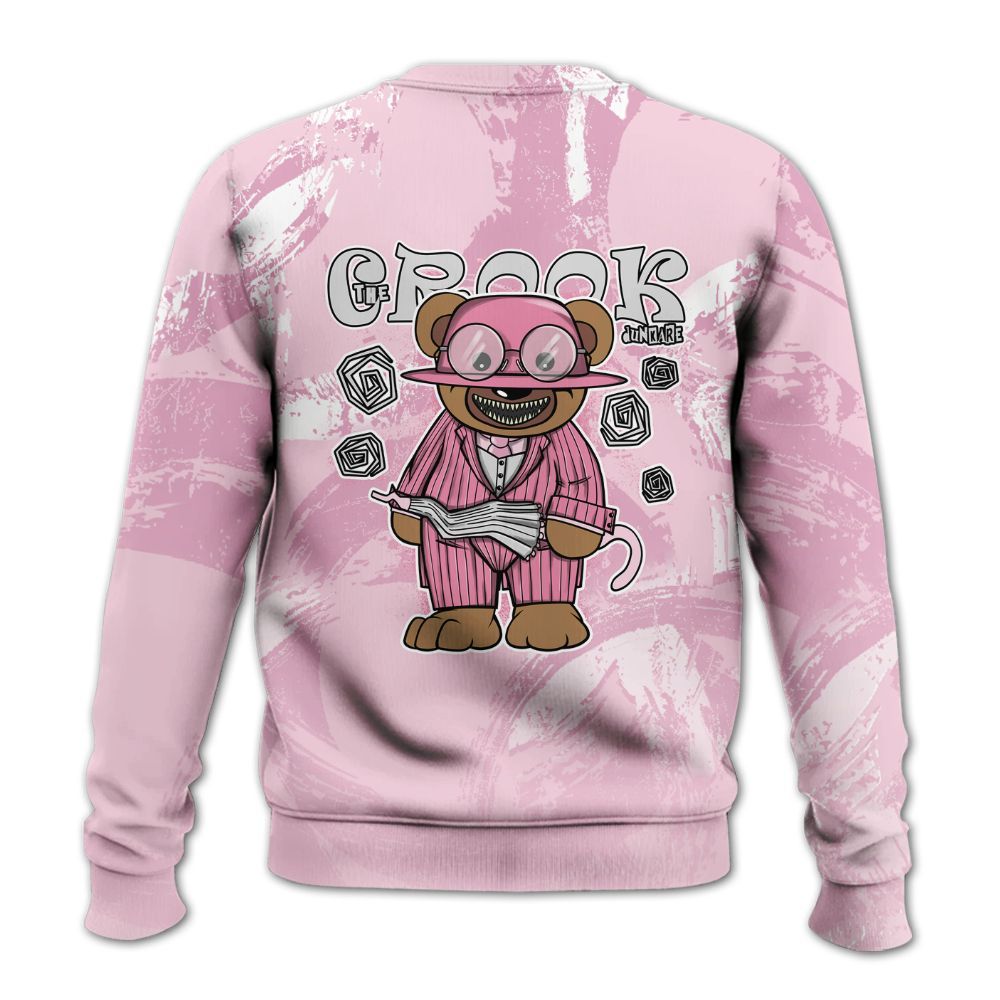 Sweatshirt To Match Orchid 4s - Swindler Bear Circle Slpash All Over Print