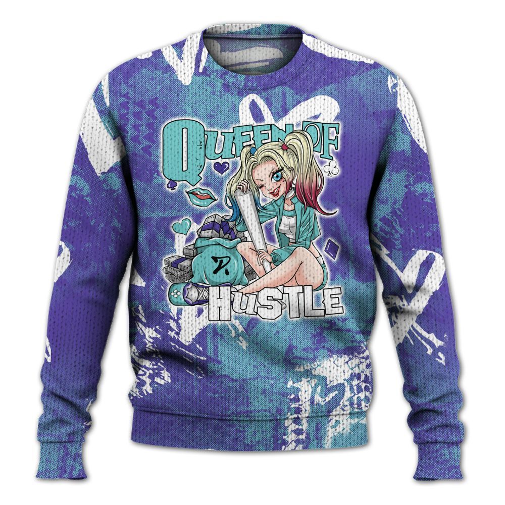 Knitted Sweater To Match Low Hornets 1s - Hustles Quiinn Heart Grunge