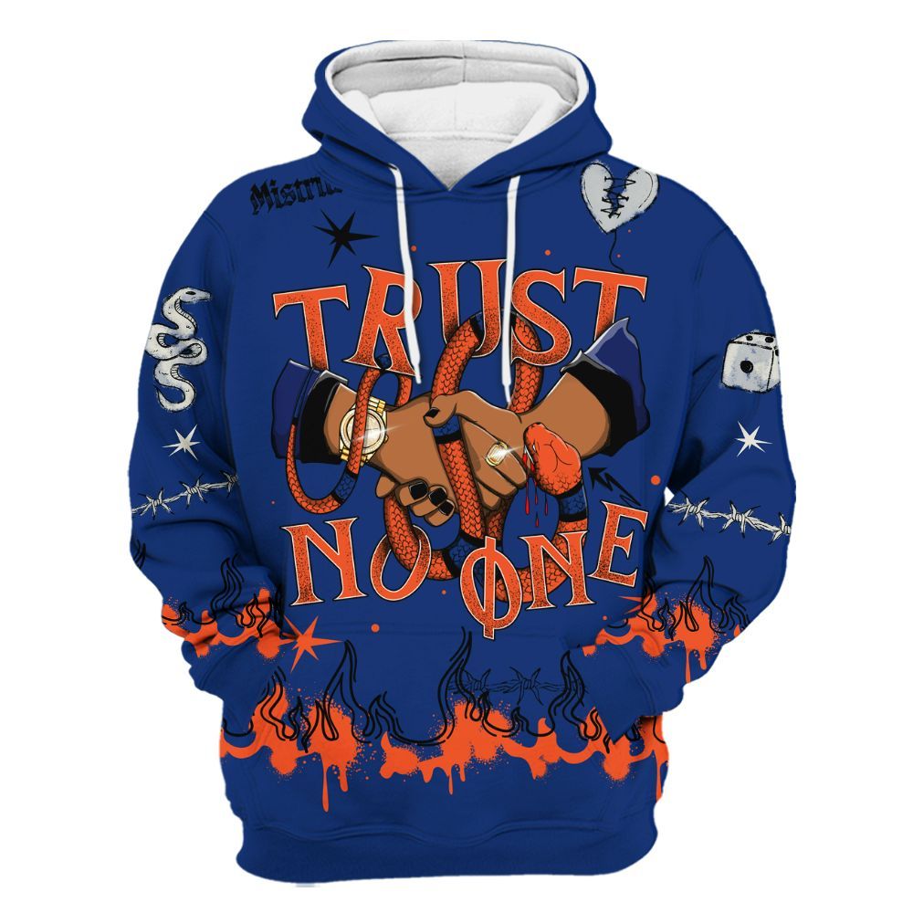 Hoodie To Match Suede GS League - Trust No One Snake-Bite Doodle Crayon All Over Print