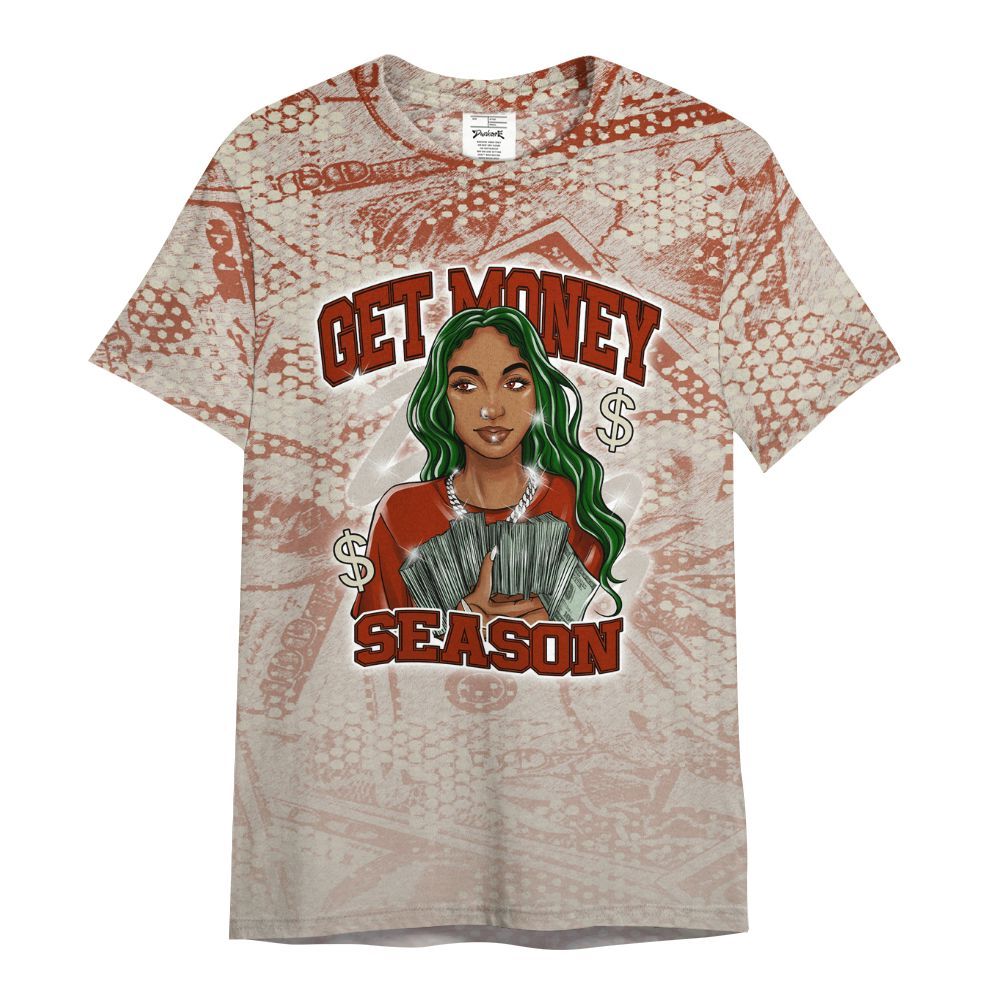 Shirt To Match El Grito 5s - Get Moneys Season Banknote All Over Print