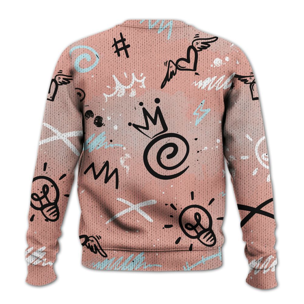 Knitted Sweater To Match Dunk Low Glacier Arctic - Drip Been Di2ferent