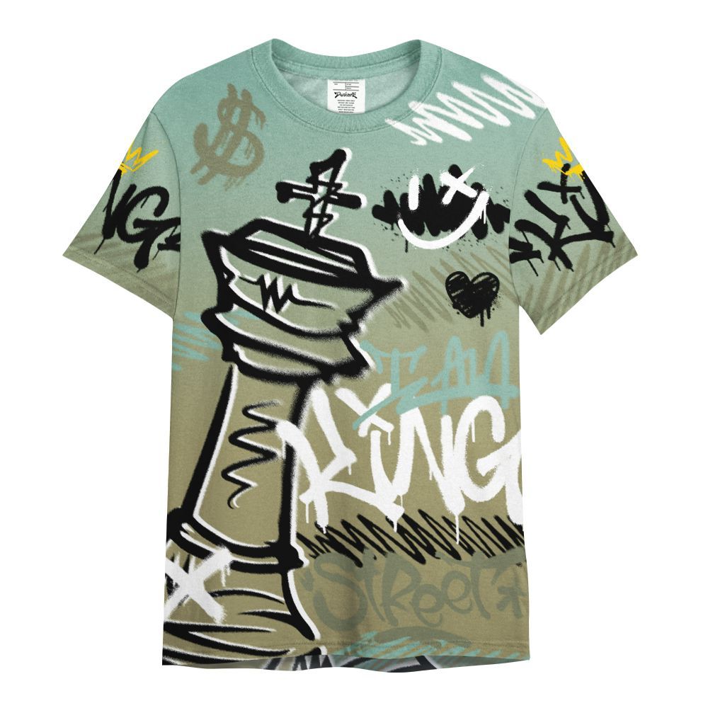 Shirt To Match Dunk Low Suede Olive Aura - Street King Chess Streetwear All Over Print