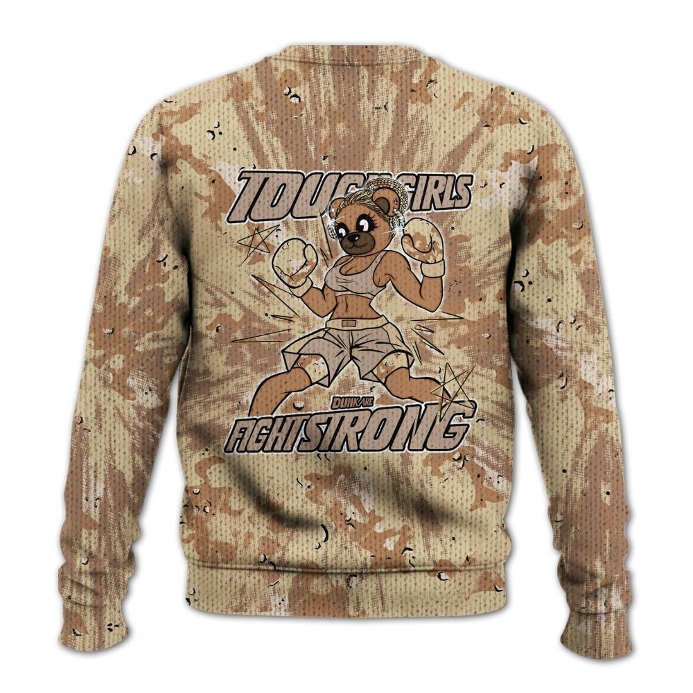 Knitted Sweater To Match Desert Camo 3s - Gritty Girls Bear Luxury