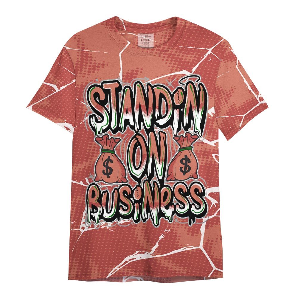 Shirt To Match Dune Red 13s - Standin' Business White Graphic Crack Shirt Unisex