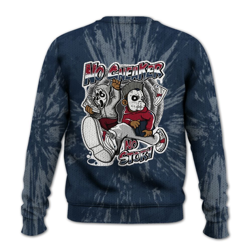 Knitted Sweater To Match White Midnight Navy 6s - Sneakers Make Story Graphic Luxury