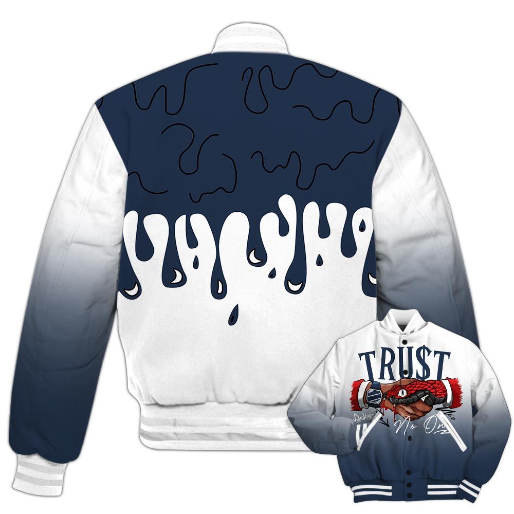 Varsity Jacket To Match Retro Olympic 6s - Snake Trust No One Drip Varsity Jacket Outfit 1505 NCT