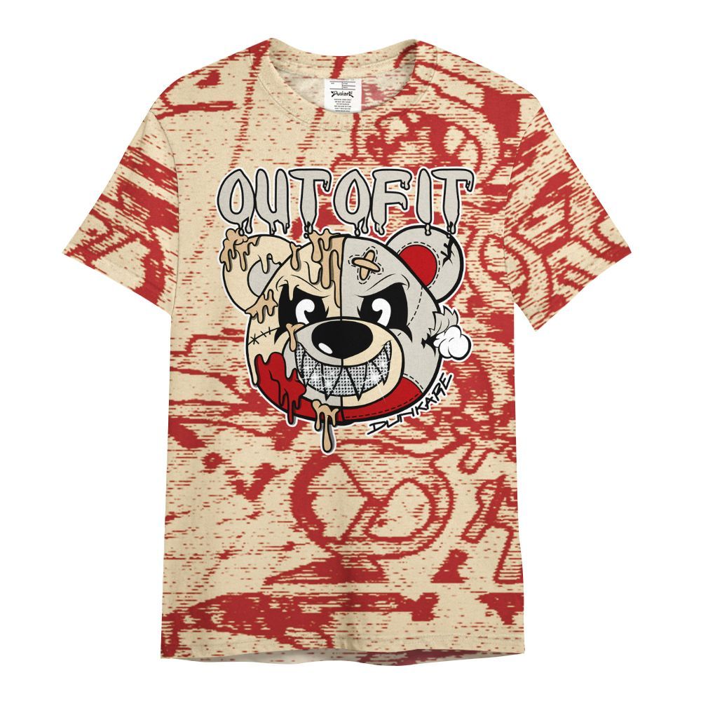 Shirt To Match Dunk Low Strawberry Waffle - Out Of It Bear Avant-Garde All Over Print