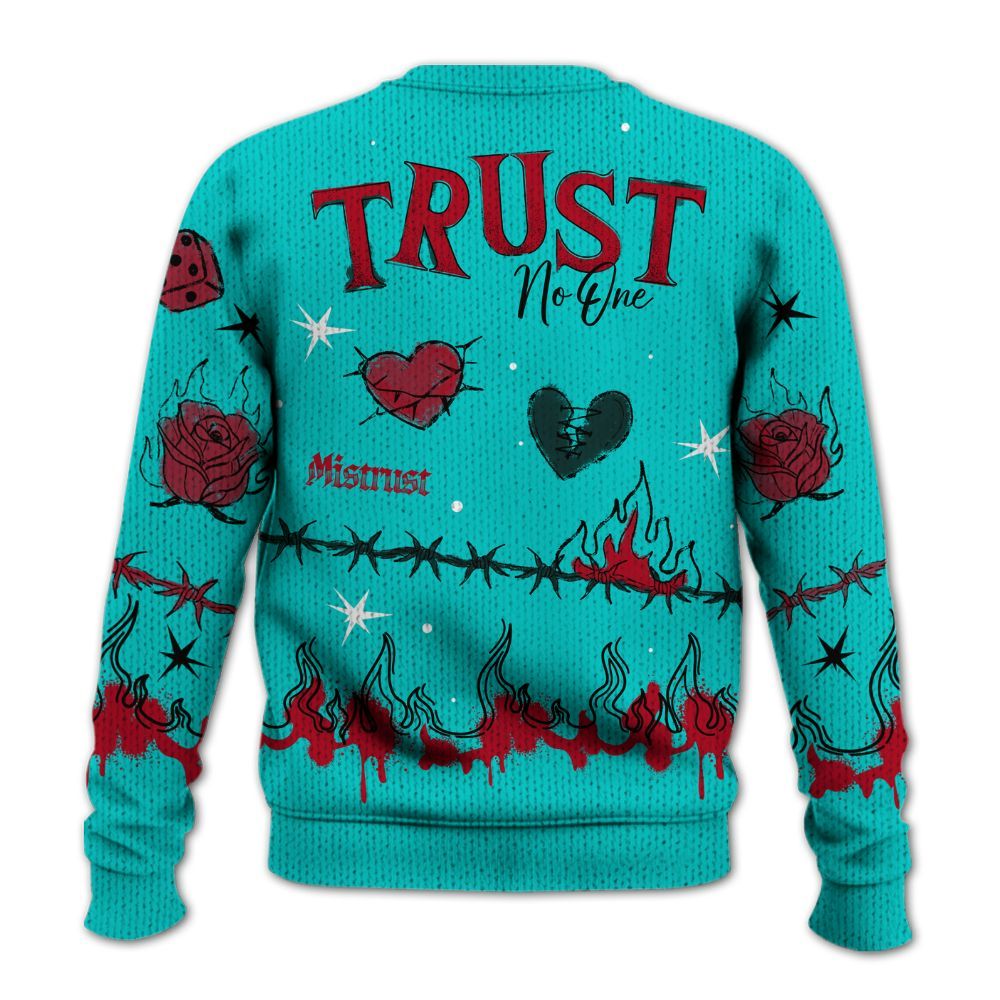 Sweater To Match Air Griffey Max 1 Freshwater - Trust No One Snake-Bite Doodle Crayon Graphic