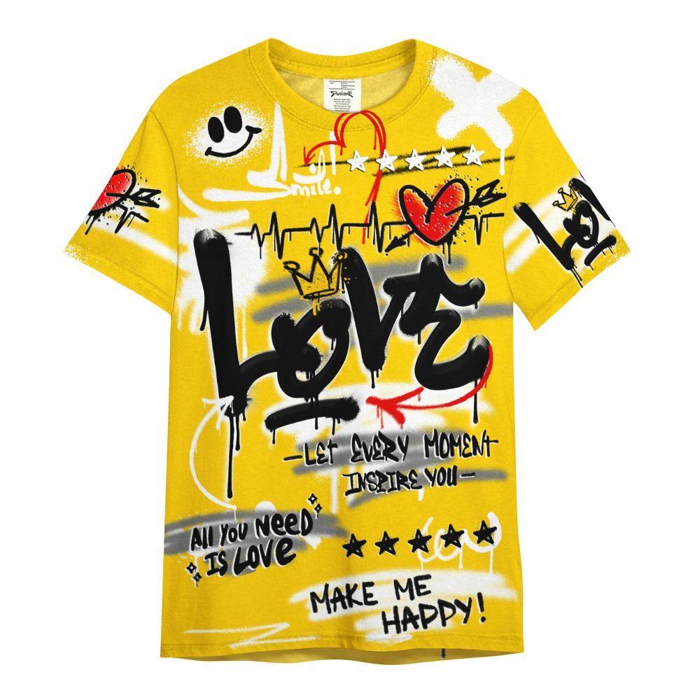 Shirt To Match Corteiz Air Max 95 Tour Yellow - Happy Love Beats Graffiti Streetwear All Over Print