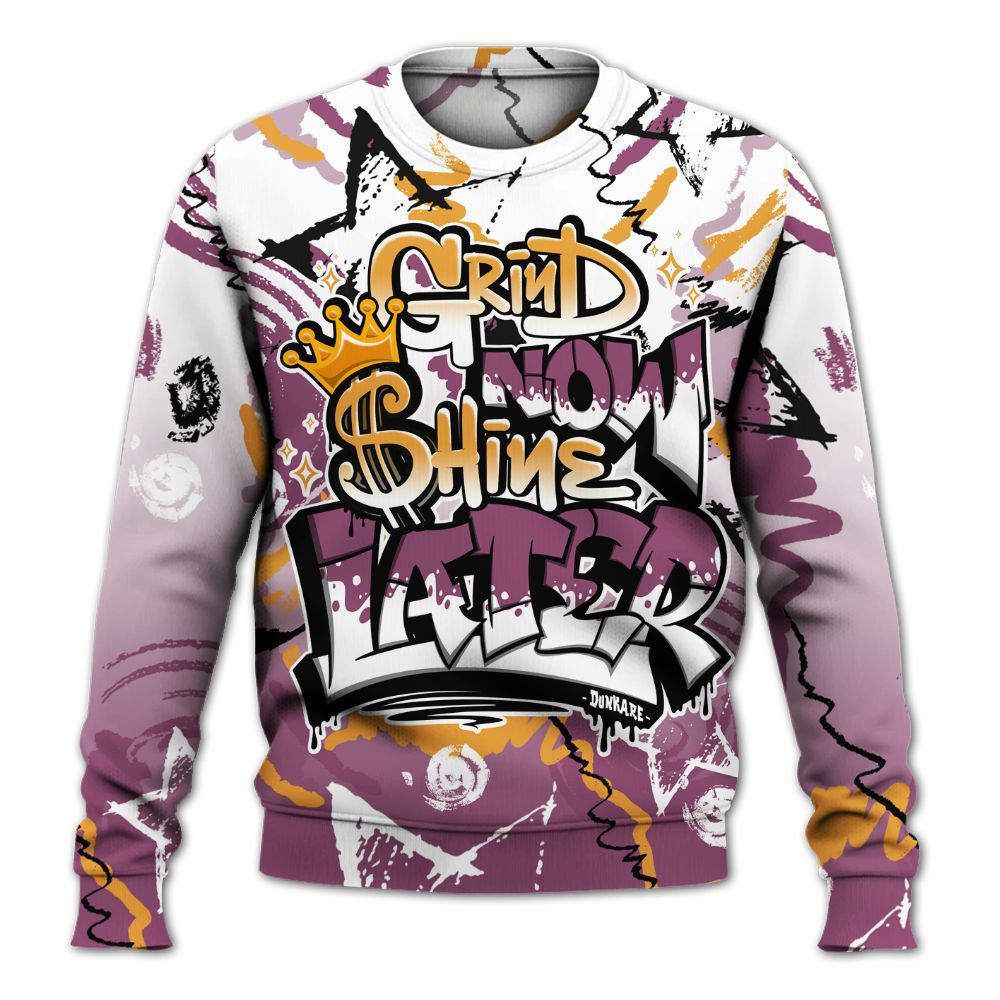 Sweatshirt To Match High OG Brotherhood 1s - Grind Shine Later Drip All Over Print