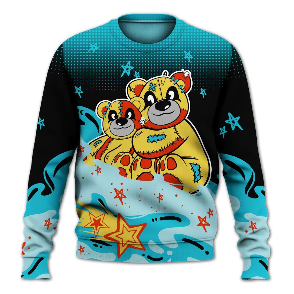 Sweatshirt To Match Dunk Low KD 17 N7 - Sincere Fondness Bear Stars All Over Print