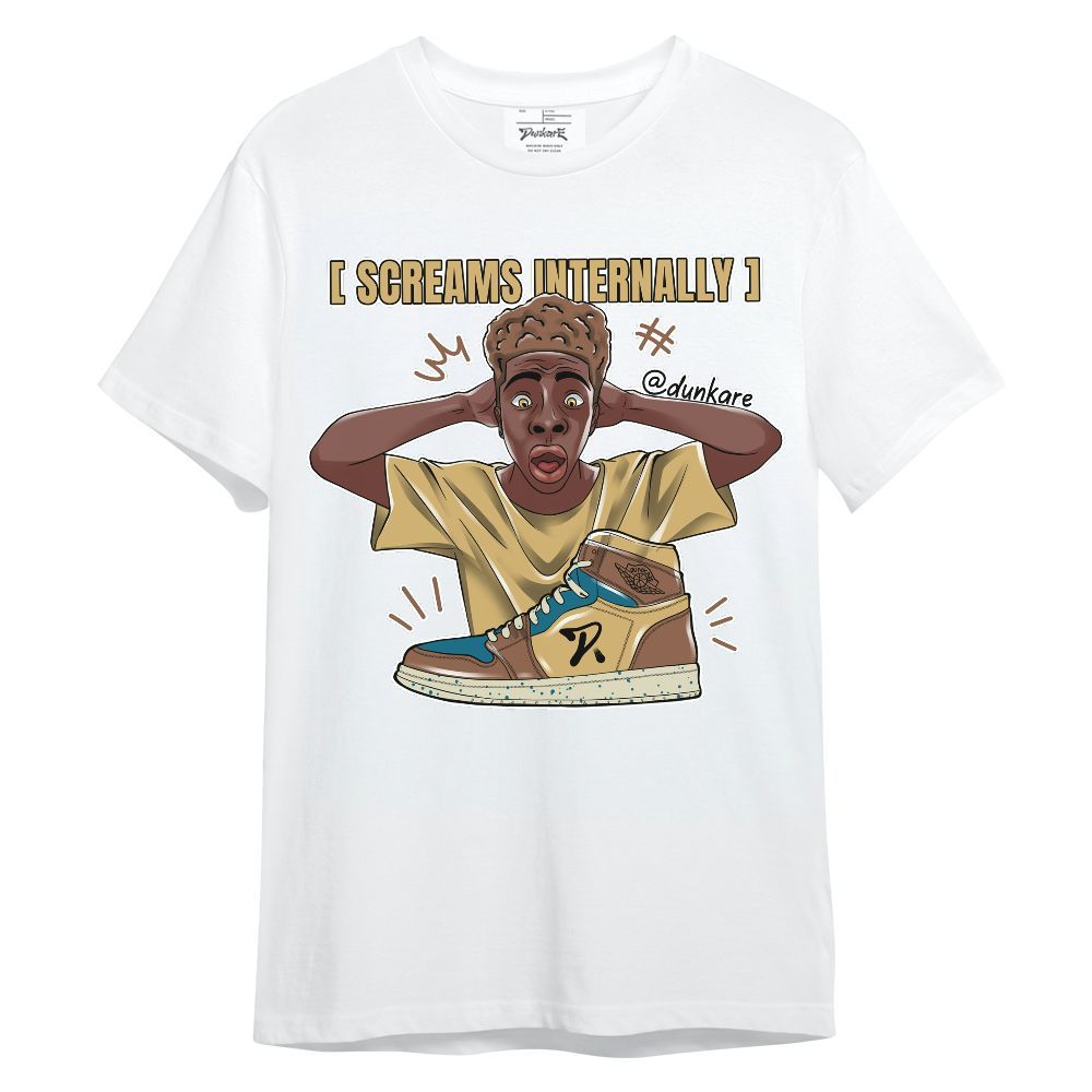 Shirt To Match Retro Cacao Wow 4s - Scream Internally Unisex Shirt