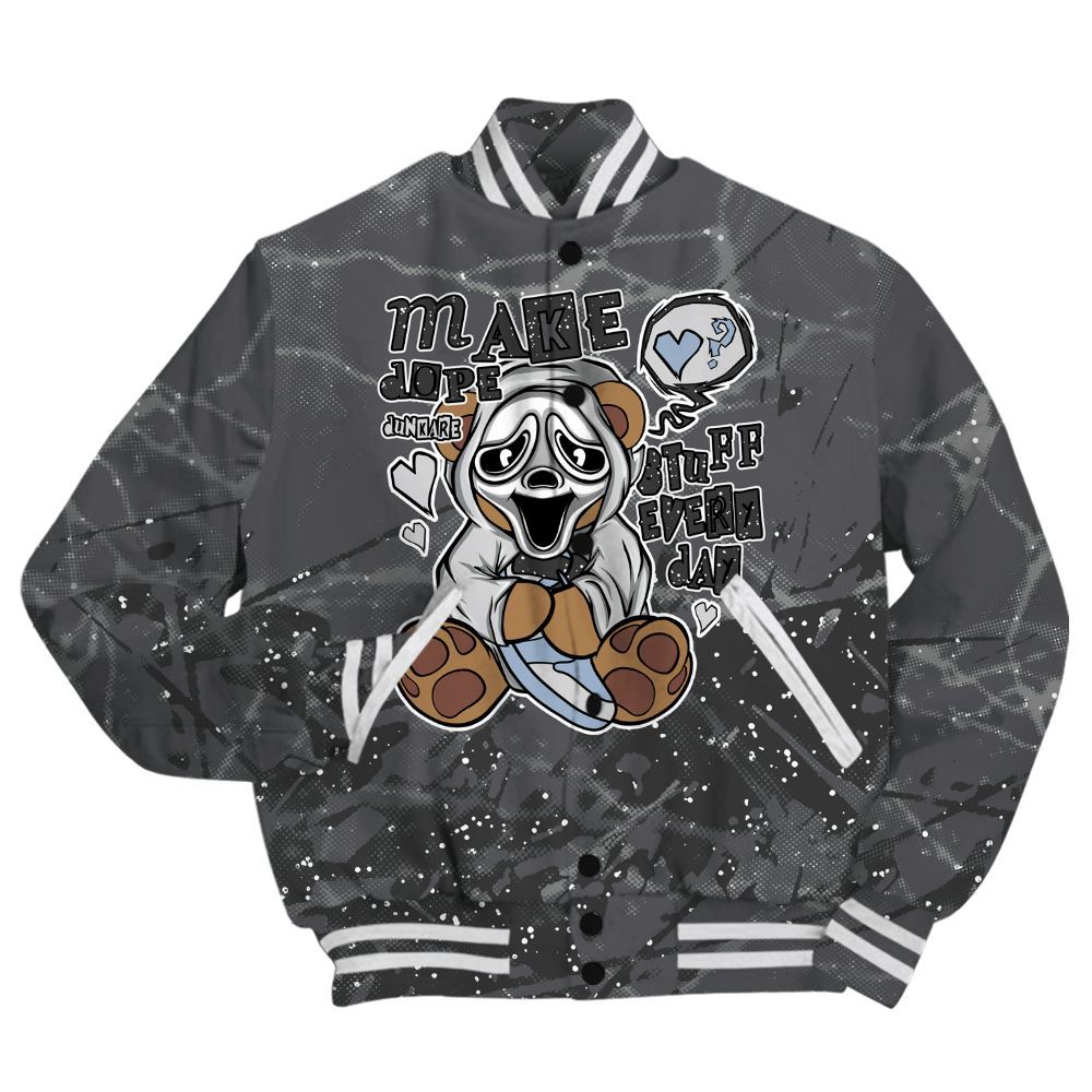 Varsity Jacket To Match Reverse Oreo 6s Shirt - Make Dopes Bear Profound All Over Print