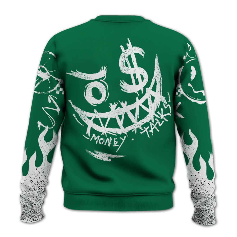 Sweatshirt To Match Pine Green 4s - Mouth Burning Street Style All Over Print