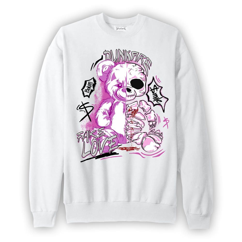 Sweatshirt To match Hyper Violet 4s Sweatshirt - Fake Love Bear Graphic 0603 NCMD