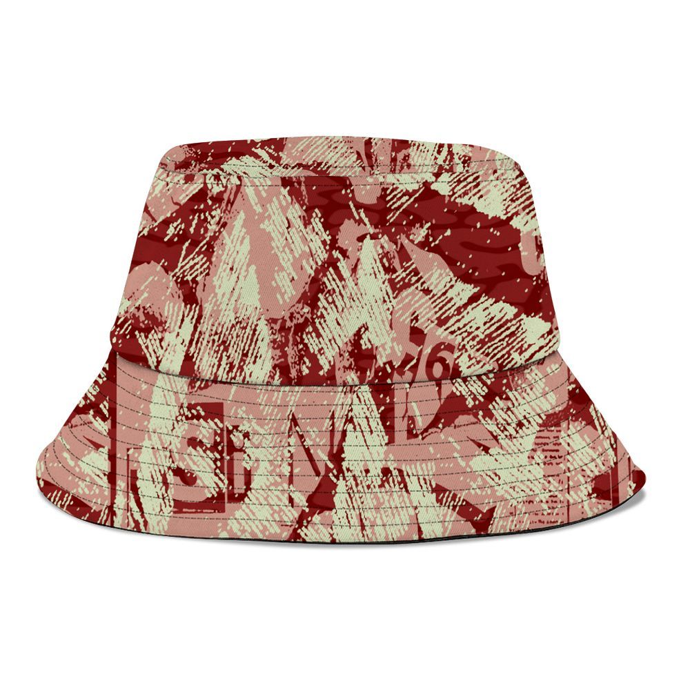 Bucket Hat To Match Valentines Day 3s - Grunge Pattern Graphic