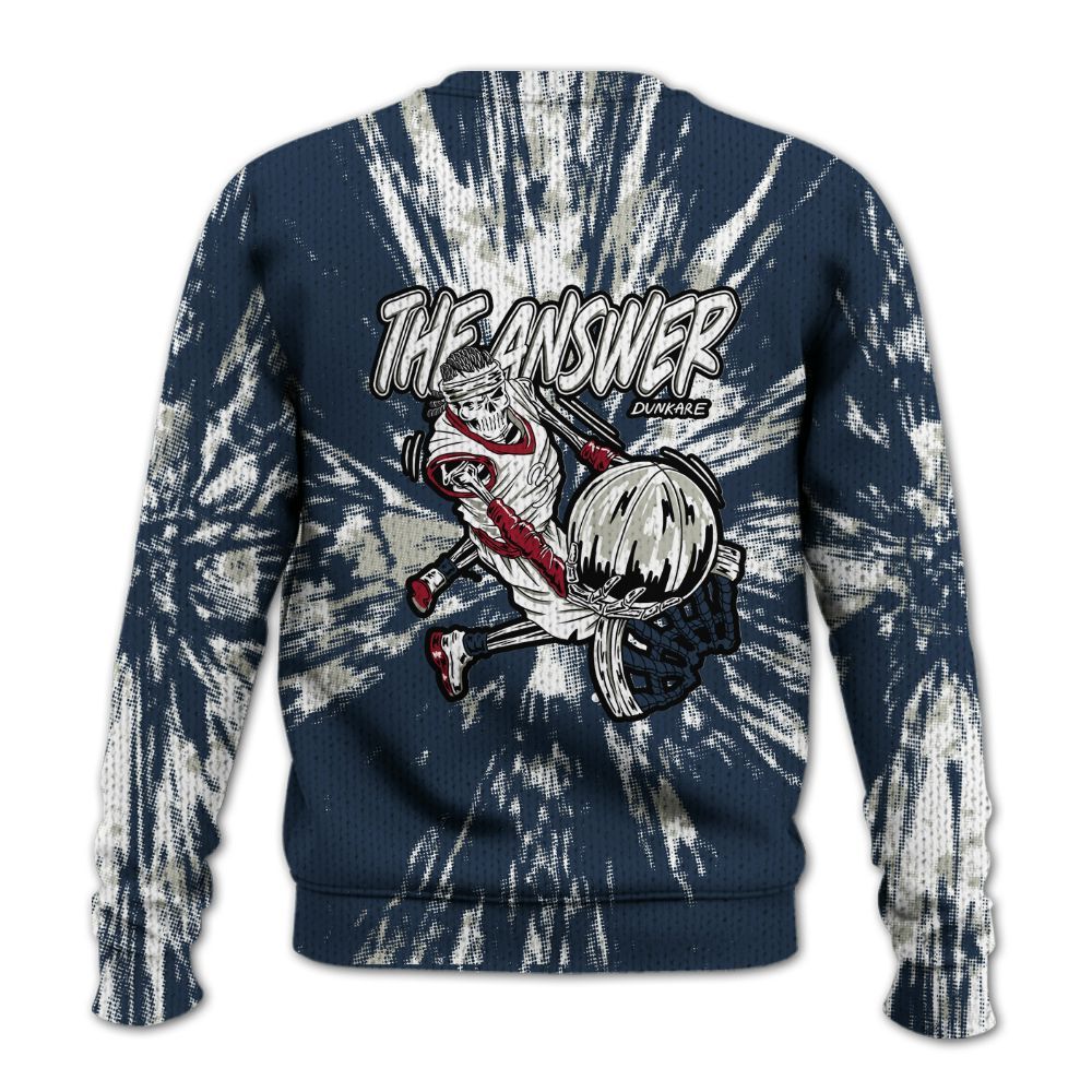 Knitted Sweater To Match Navy Blue 2024 6s - The Answer Skeleton Luxury