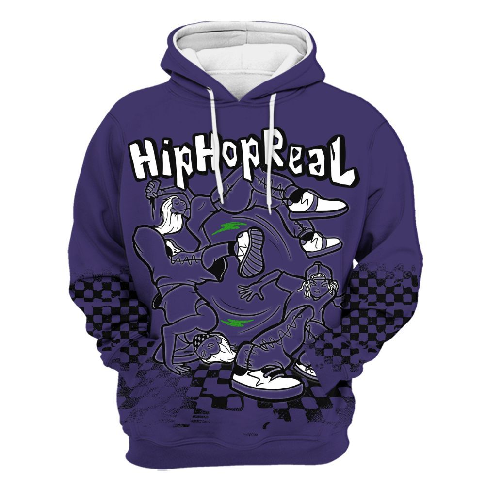 Hoodie To Match Retro Court Purple 13s - Feel Life Street Style All Over Print