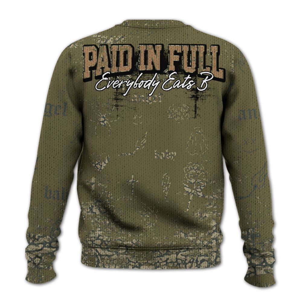 Sweater To Match Retro Family Affair 3s - Paid In Full Money Street Graphic Graphic