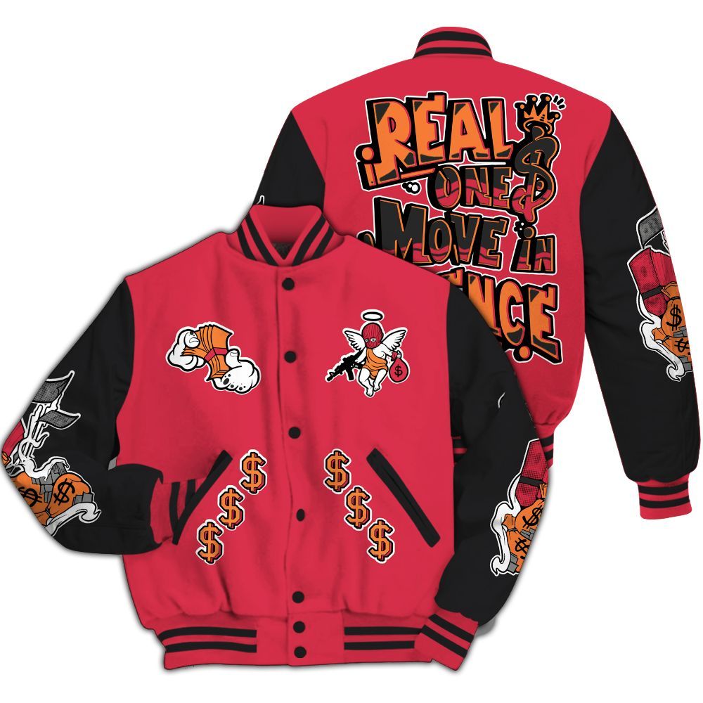 Varsity Jacket To Match Air Max Portal Bright Ceramic - Ones Move In Silence Graphic All Over Print