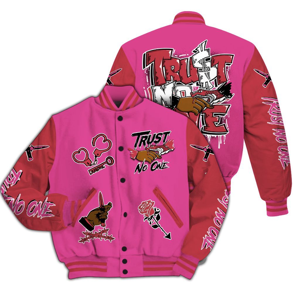 Varsity Jacket To Match KD 4 Aunt Pearl - Trust No One Dripping All Over Print