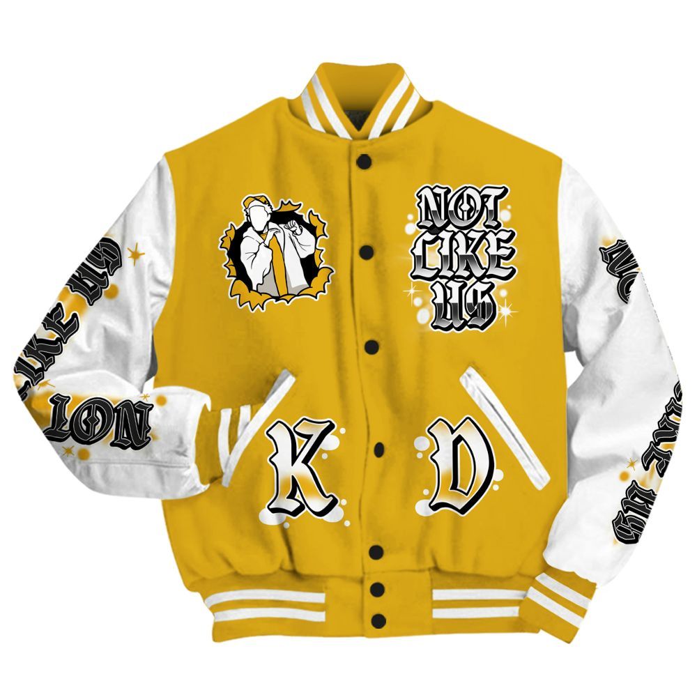 Varsity Jacket To Match Vivid Sulfur 4s - None Like Us Graphic All Over Print