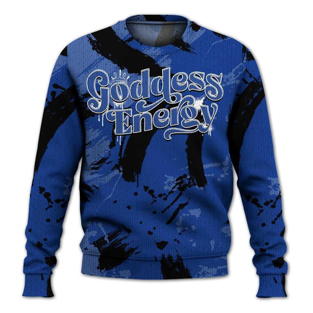 Knitted Sweater To Match Air Foamposite One Royal - Goddess Energy Retro