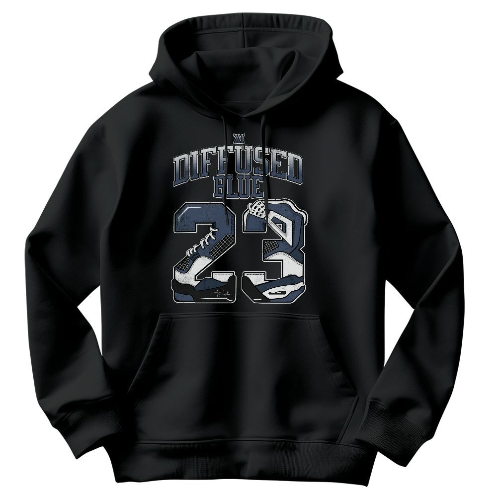 Sweatshirt To Match Low Diffused Blue 11s - Number 23 Dirty 4s Graphic