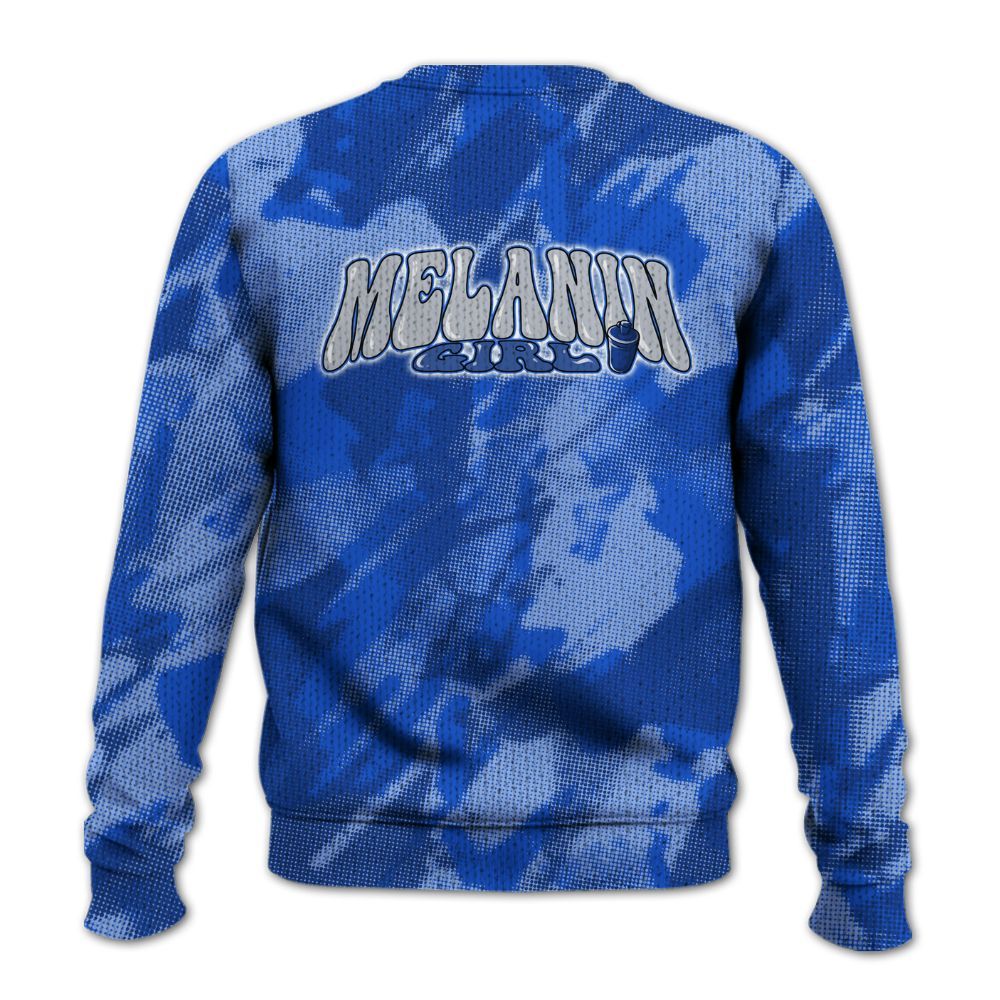 Knitted Sweater To Match Air Foamposite One Royal - MelaninGirl Abstract Halftone