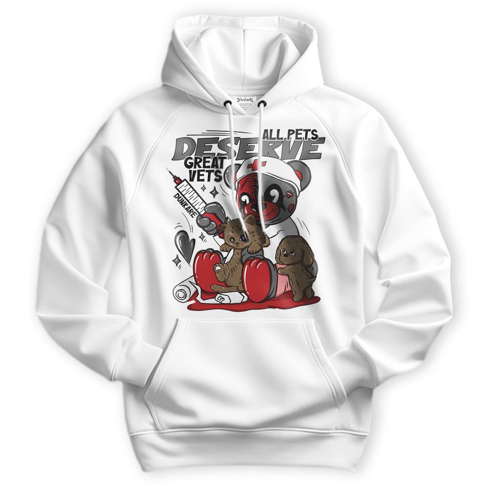 Sweatshirt To Match Red Taxi 12s Hoodie - All Pets Deserve Great Vets Bear Hoodie Unisex