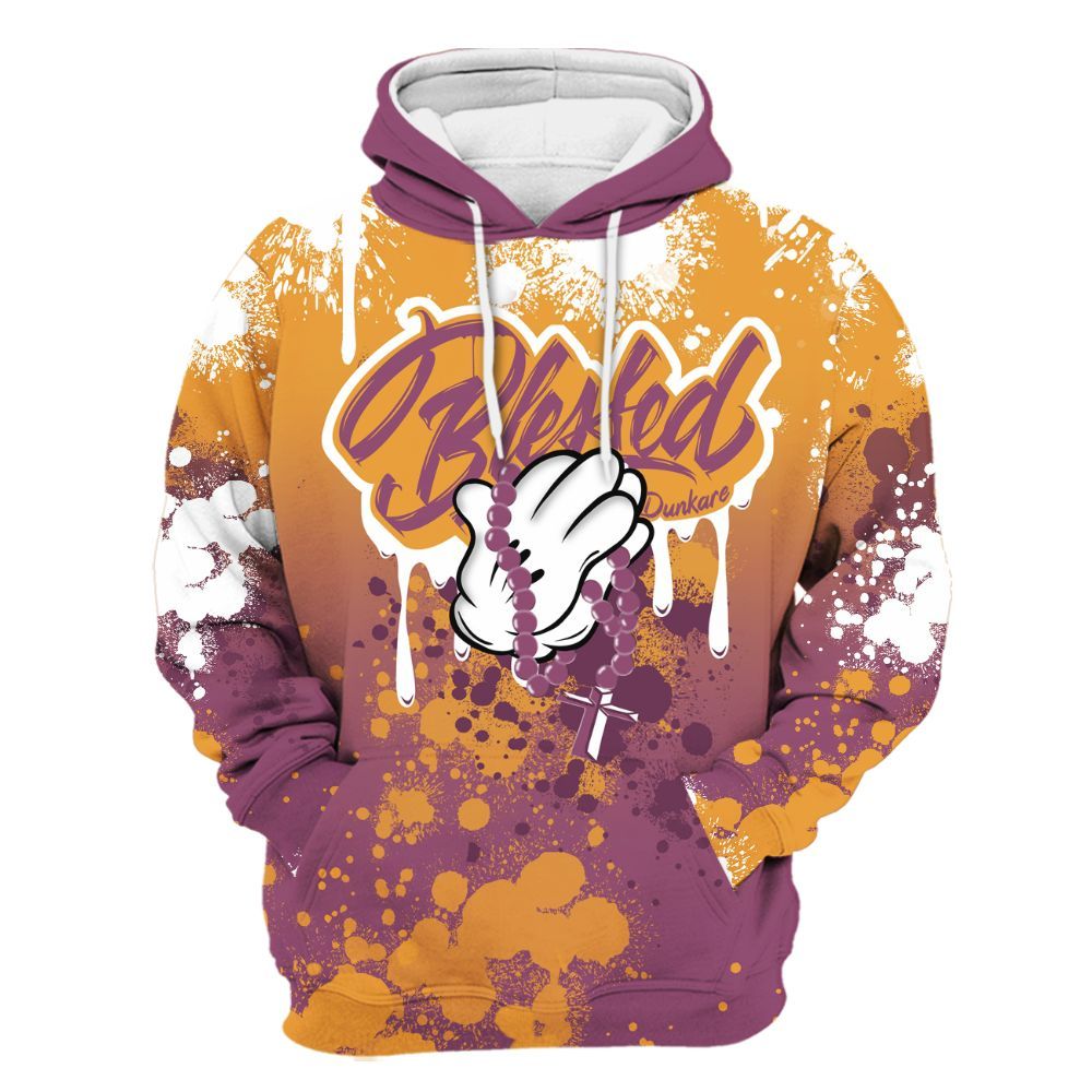 Hoodie To Match High OG Brotherhood 1s - God Blessed Ink Drip All Over Print