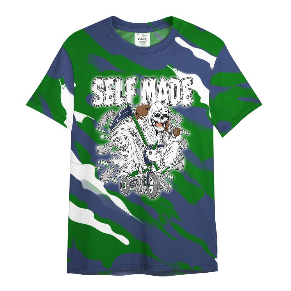Shirt To Match Midnight Navy 13s - Self Make Skeleton Colored All Over Print