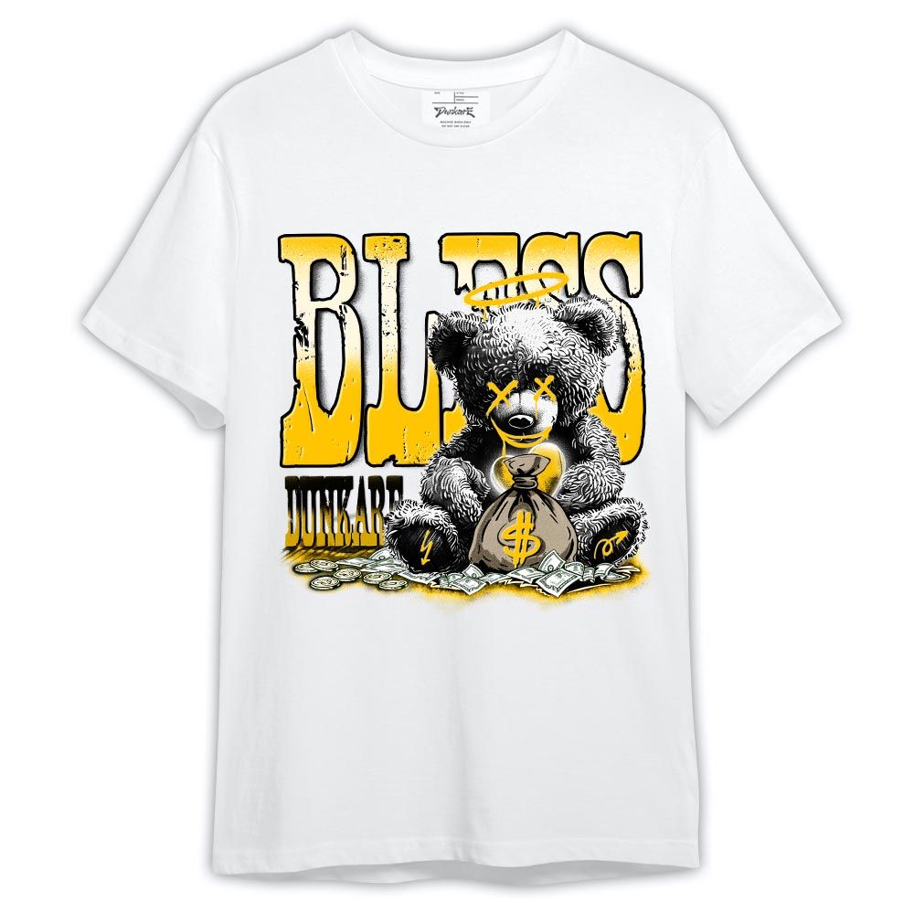 Shirt To Match Vivid Sulfur 4s - Bear Bless Monney Shirt Outfit Vivid Sulfur 4s 1305 HDT