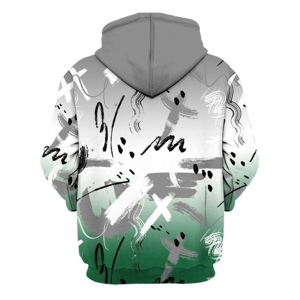 Hoodie To Match High Gorge Green 1s - Money Hustle Grind Pray All Over Print