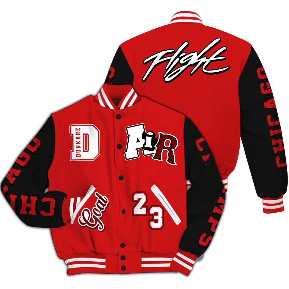 Varsity Jacket To Match Low Bred 11s - AIR Number 23 GOAT All Over Print