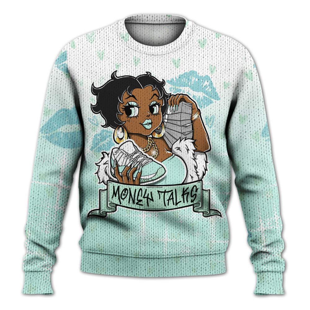 Sweater To Match Retro Low Igloo 11s - Moneys Talks Girl Graphic