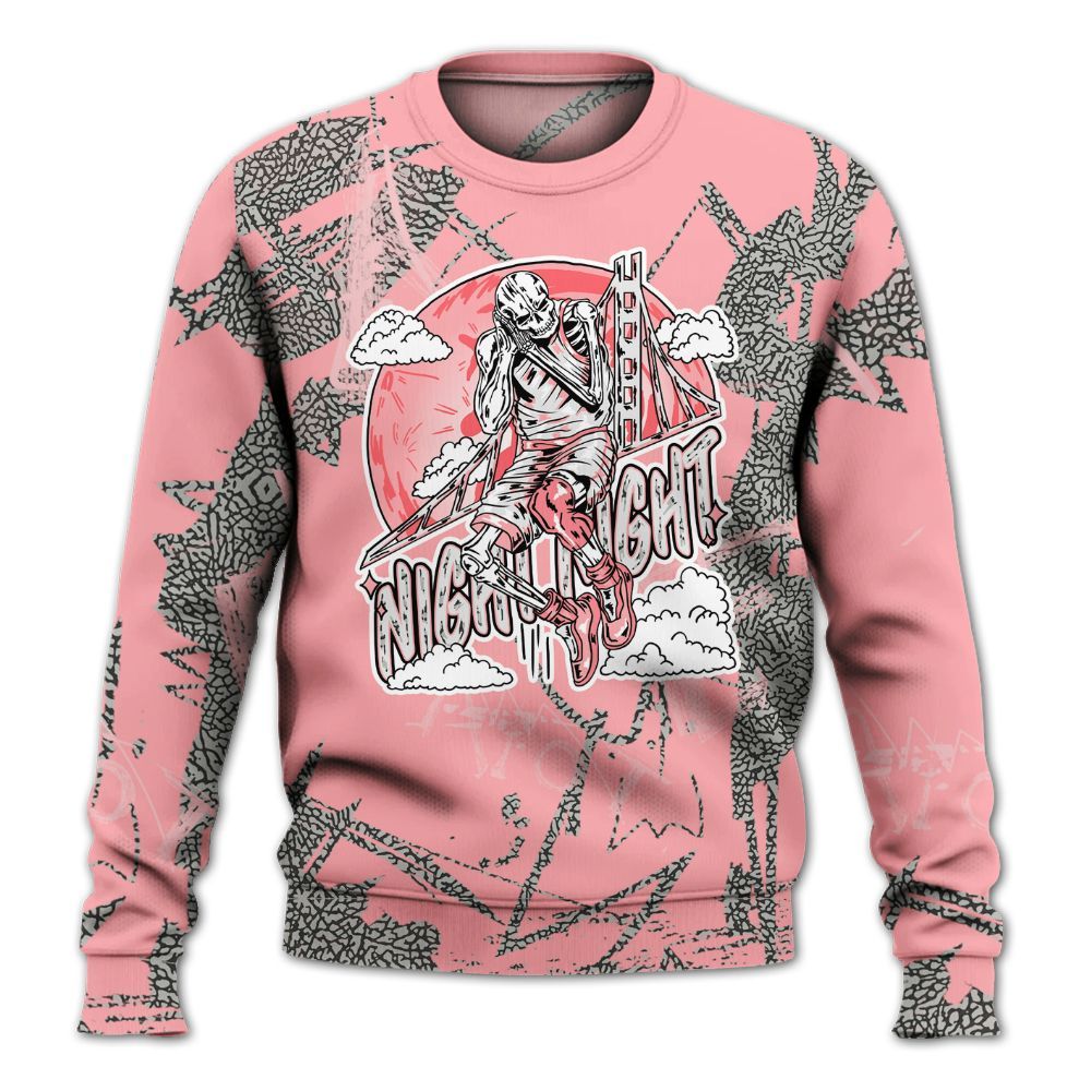 Sweatshirt To Match Retro Wings 3s - Seeya Skeleton Messyz All Over Print