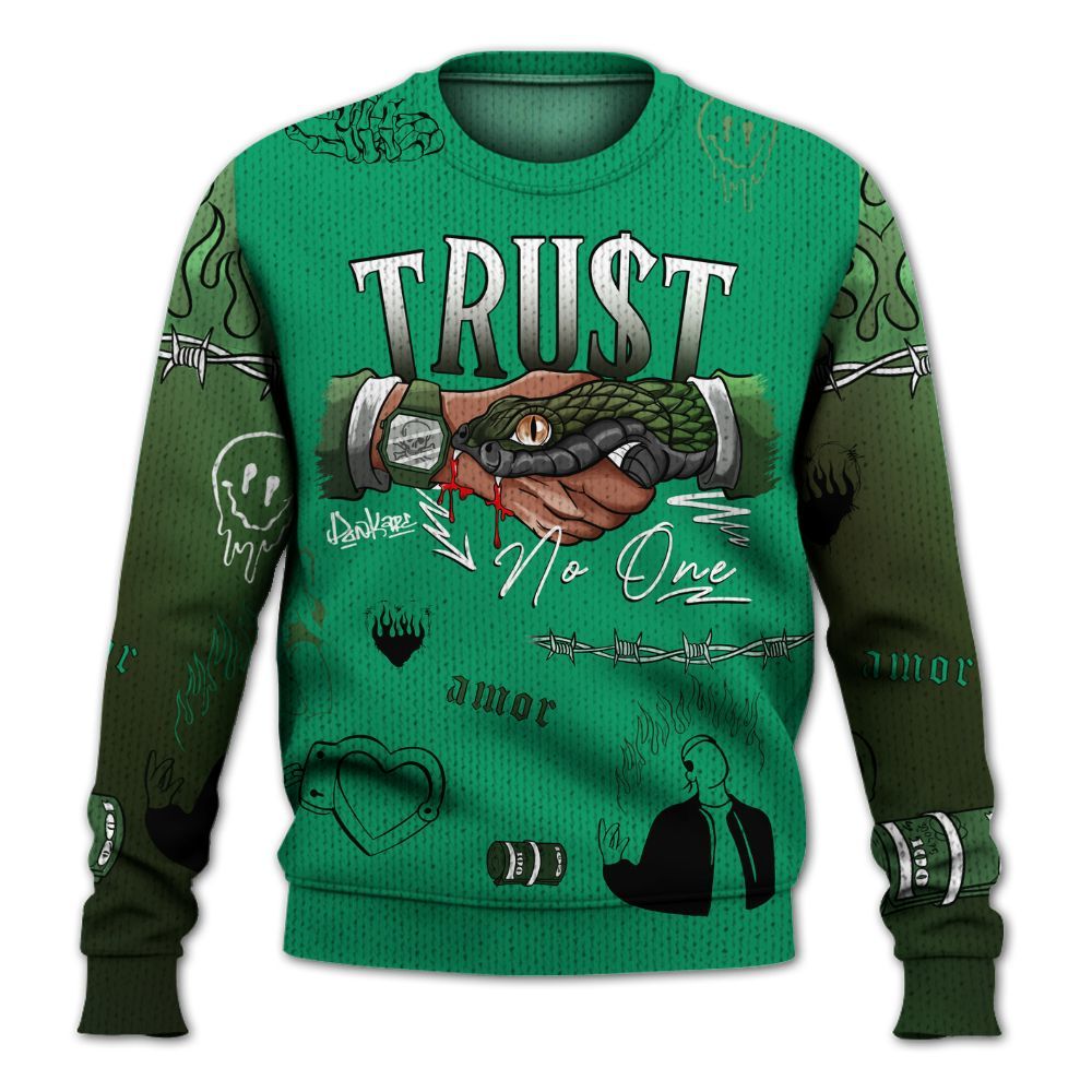 Sweater To Match Foamposite Pro Pine Green 2025 - Snake Trust No One Graphic