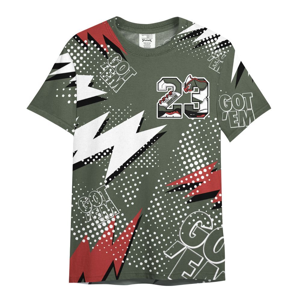 Shirt To Match Air Force 1 Low Year Of The Snake Shirt, Custom Name Number 23 5s All Over Print
