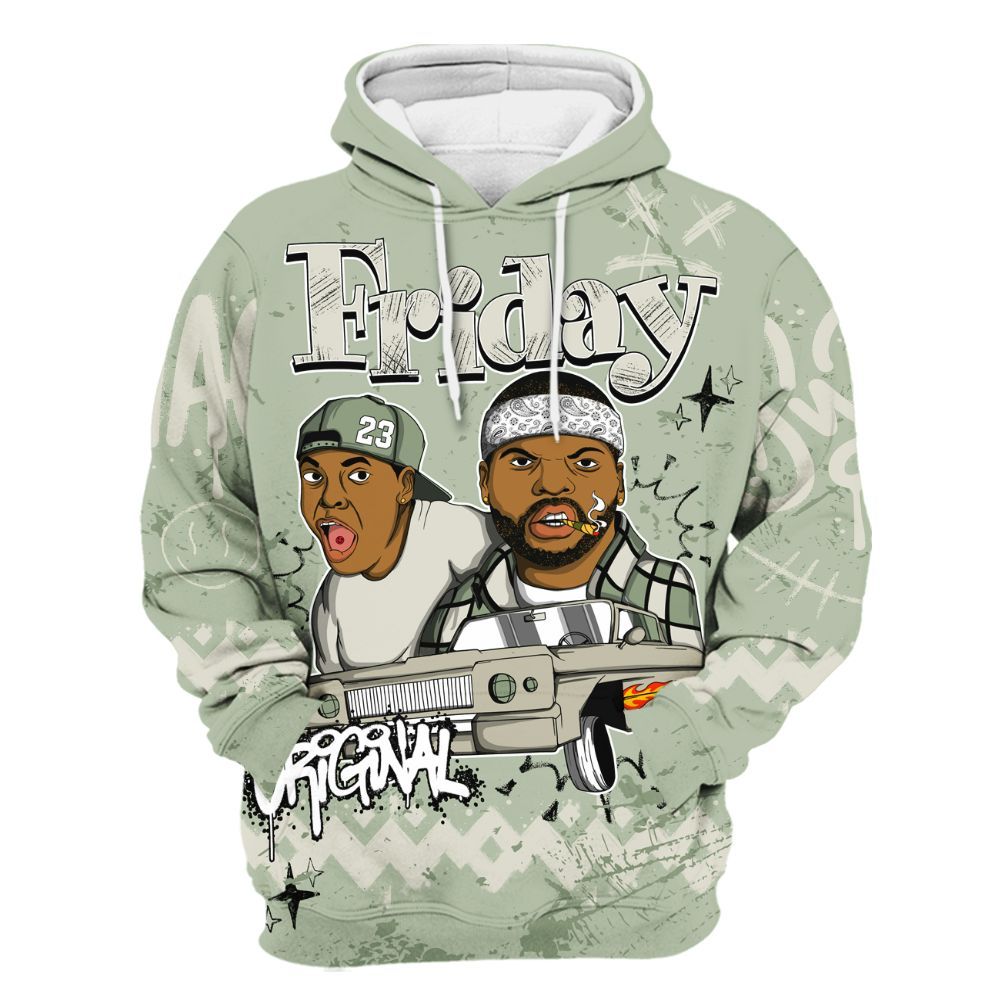 Hoodie To Match Seafoam Sail 4s - Friday Sneaker Crayon All Over Print