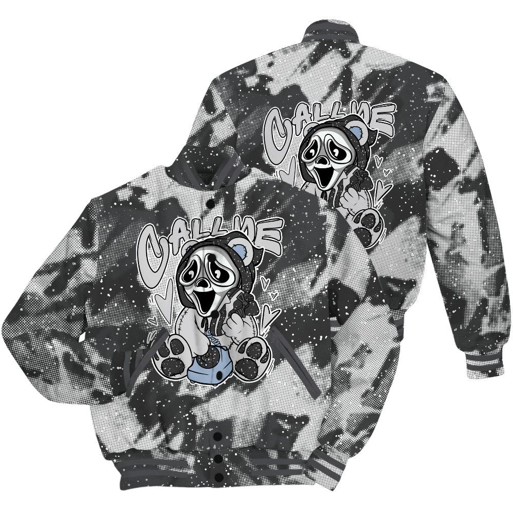 Varsity Jacket To Match Reverse Oreo 6s Shirt - Call Me Bear Abstract Halftone All Over Print
