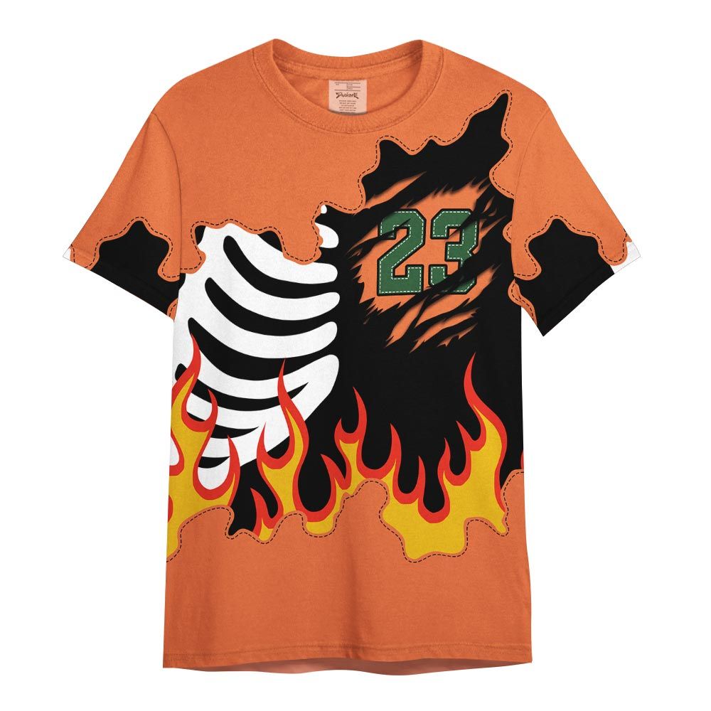 Shirt To Match Low Miami 5s - Burning Skeleton 23 G.O.A.T Shirt Outfit