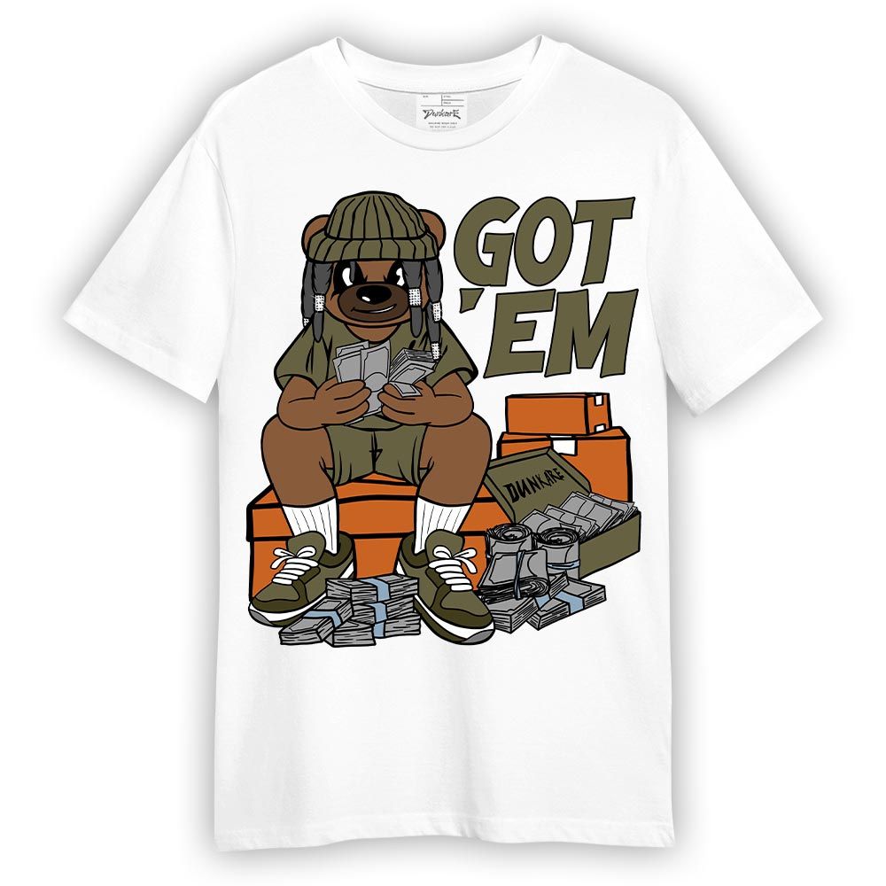 Shirt To Match Olive 5s - Bagged It Bear Shirt Unisex
