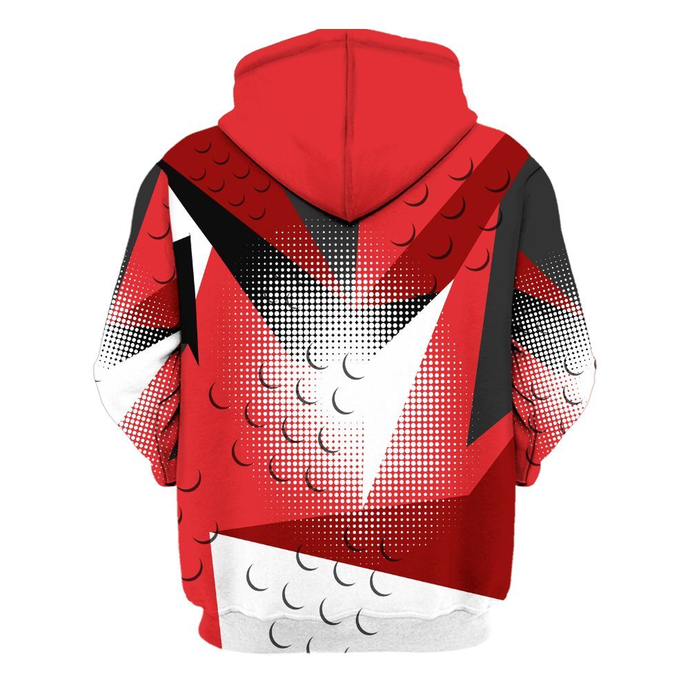 Hoodie To Match Chile Red 9s - Poly Custom Name Number 23 5s All Over Print