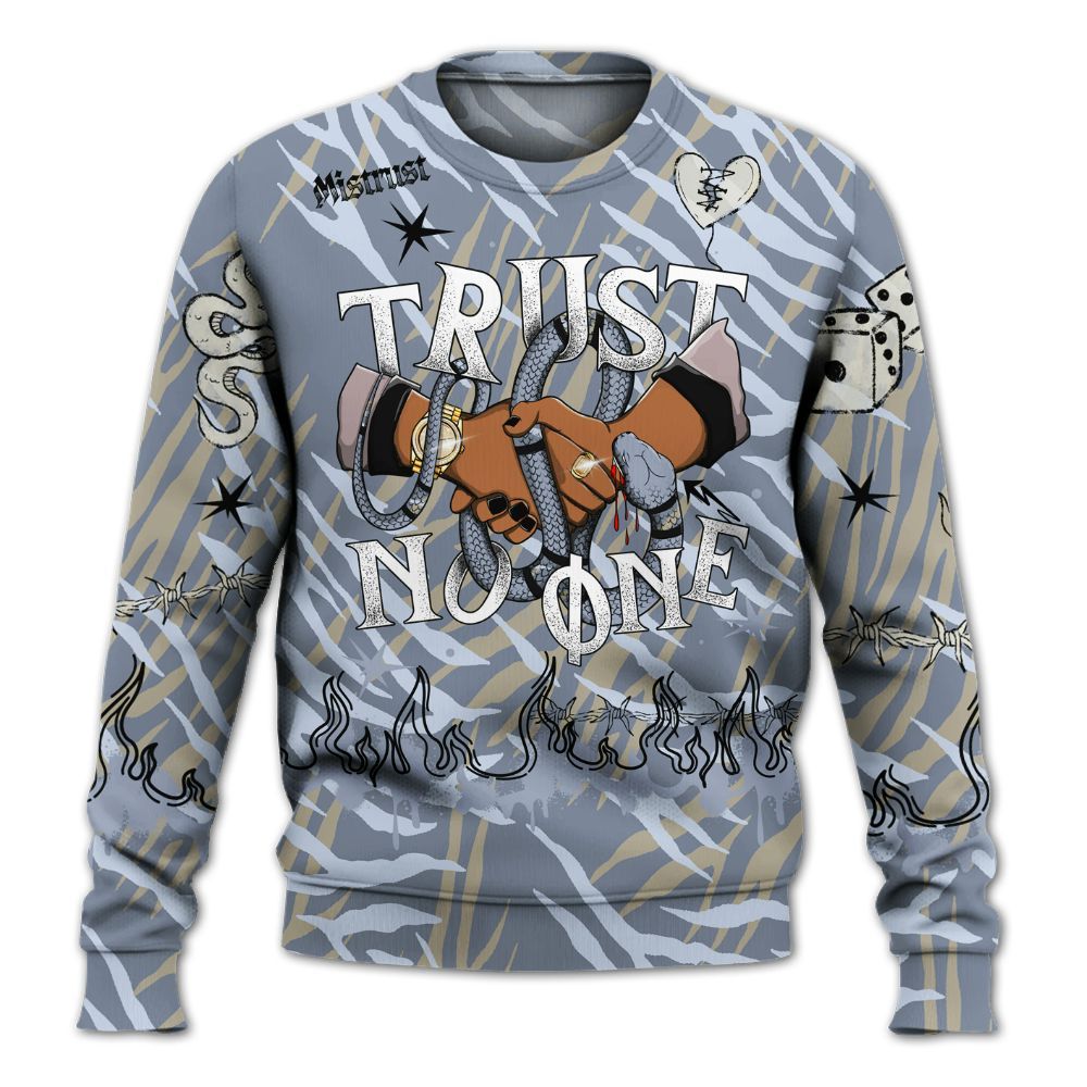 Sweatshirt To Match Ja 2 Induction - Trust No One Snake-Bite Doodle Crayon All Over Print