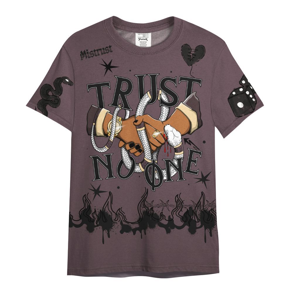 Shirt To Match AMM Black 3s - Trust No One Snake-Bite Doodle Crayon All Over Print