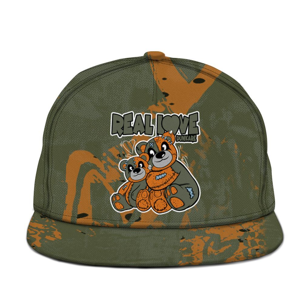 Snapback To Match Olive 5s - Sincere Fondness Bear Graphic