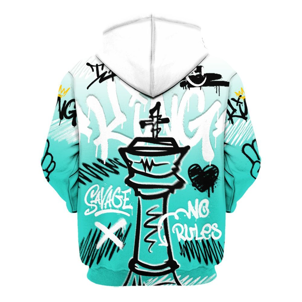 Hoodie To Match Dunk Low Clear Jade - Street King Chess Streetwear All Over Print